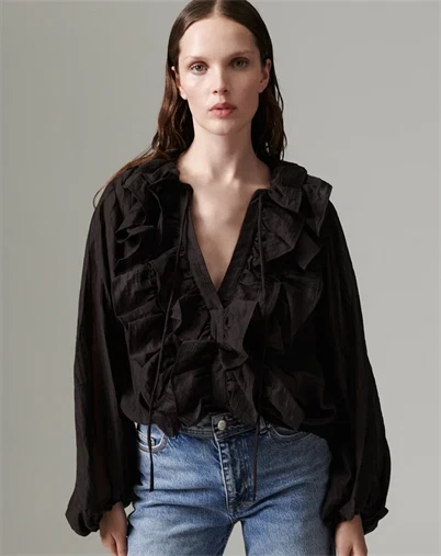 Day Birger et Mikkelsen - DAYFrey Tencilly Bluse - Ganache